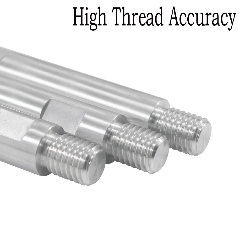Inovsolid 3 Pcs 5/8'' -11 Thread Angle Grinder Shaft Extension Silver