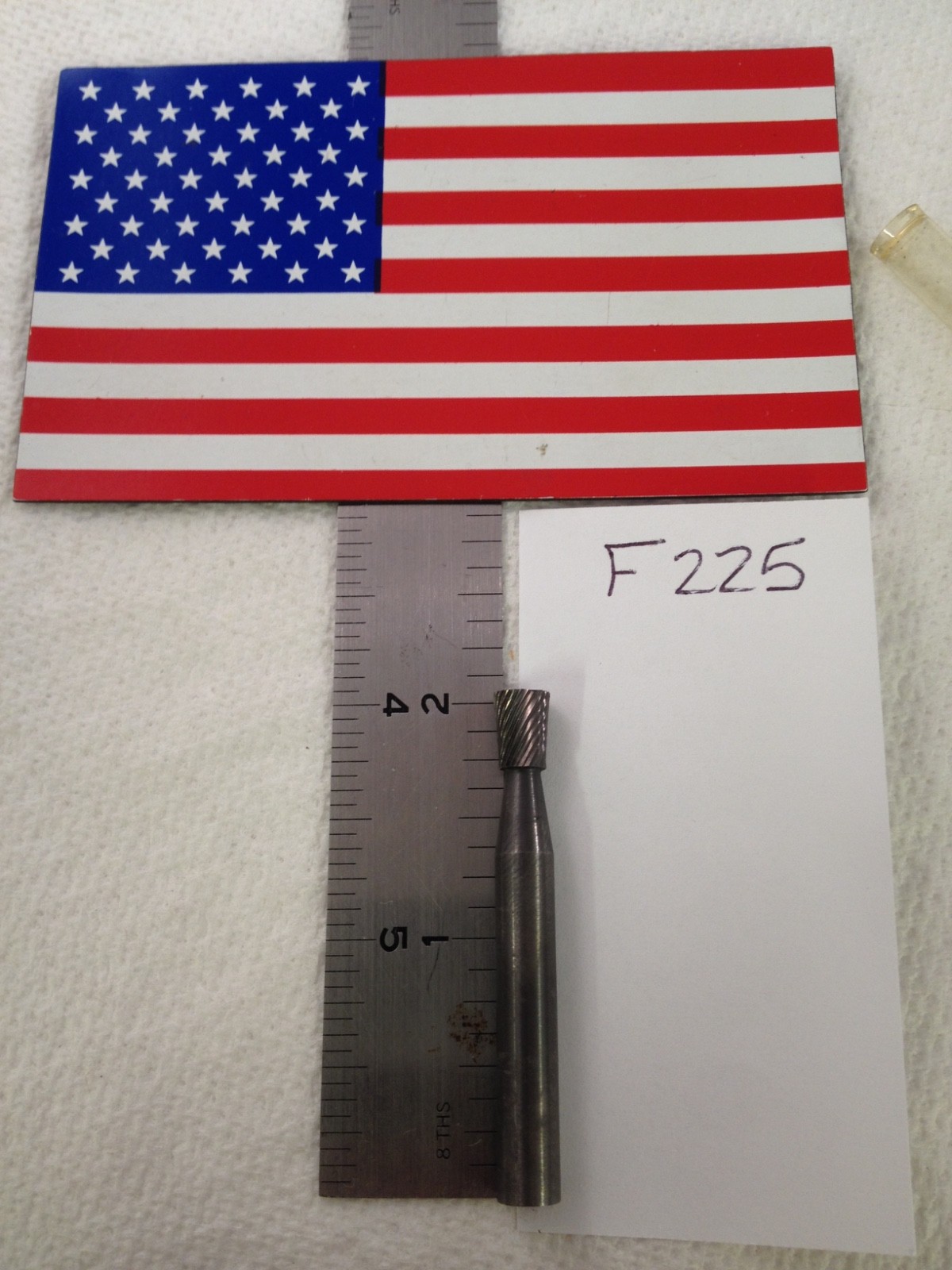 NEW FALCON/SGS 1/4" SHANK CARBIDE BURR SN-1 inverted SINGLE CUT 1/4" LOC (F225)