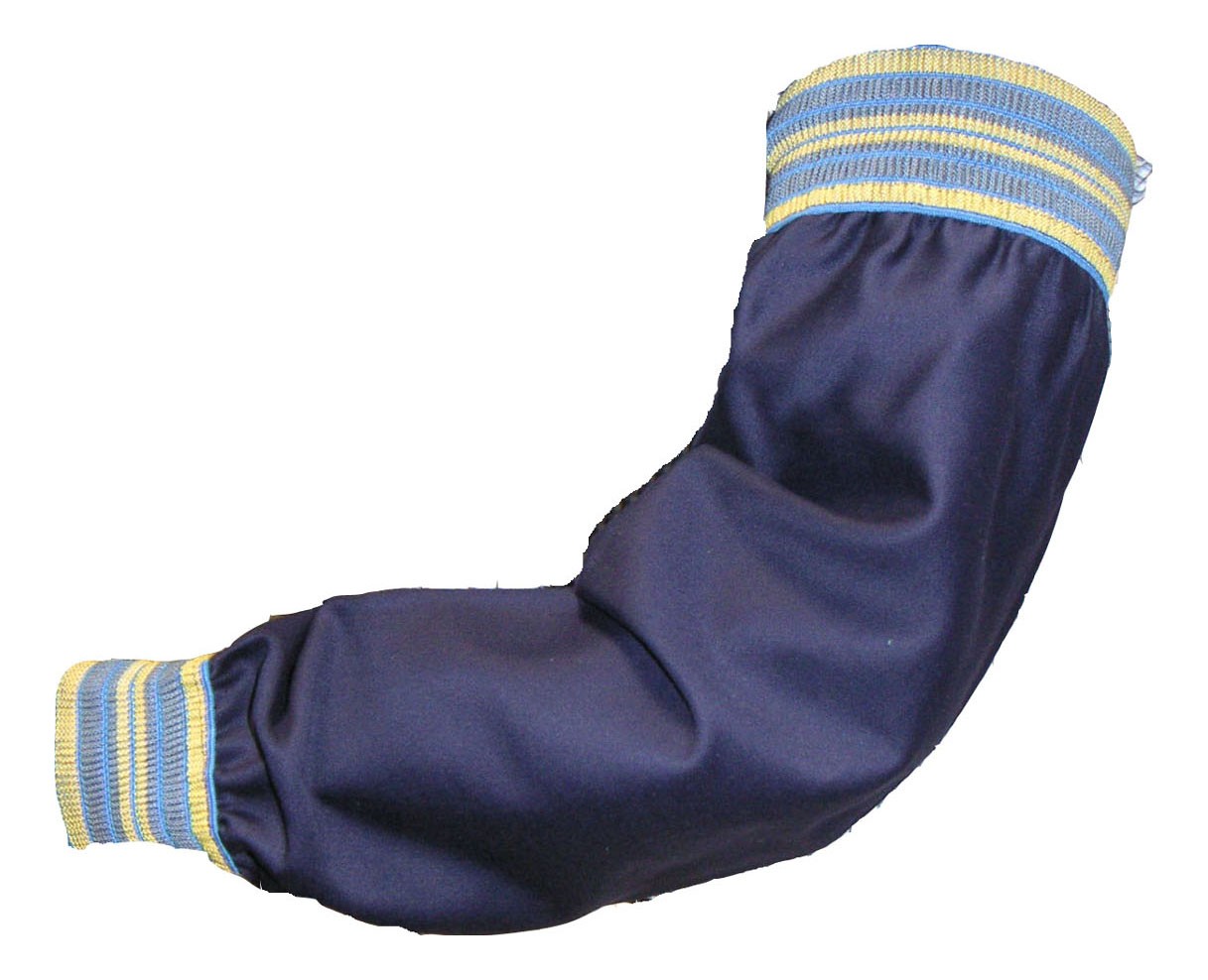 Tillman 6217 18" 9 oz. Navy FR Cotton Welding Sleeves with Elastic Wrist/Top