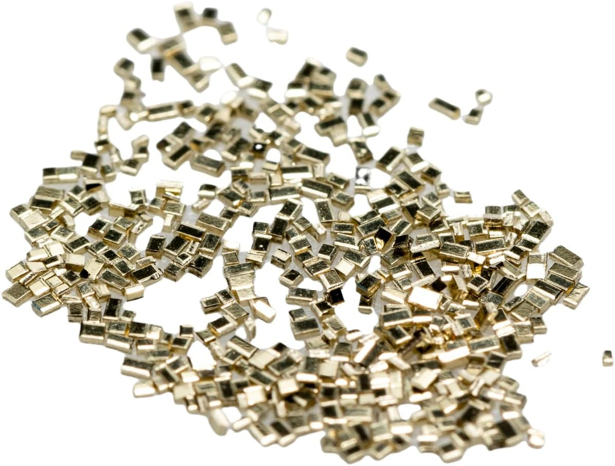 14K Yellow Gold Chip Easy Solder 1/2 X 1/2Mm Ultra Tiny (0.25 DWT ~320 Pcs) Made
