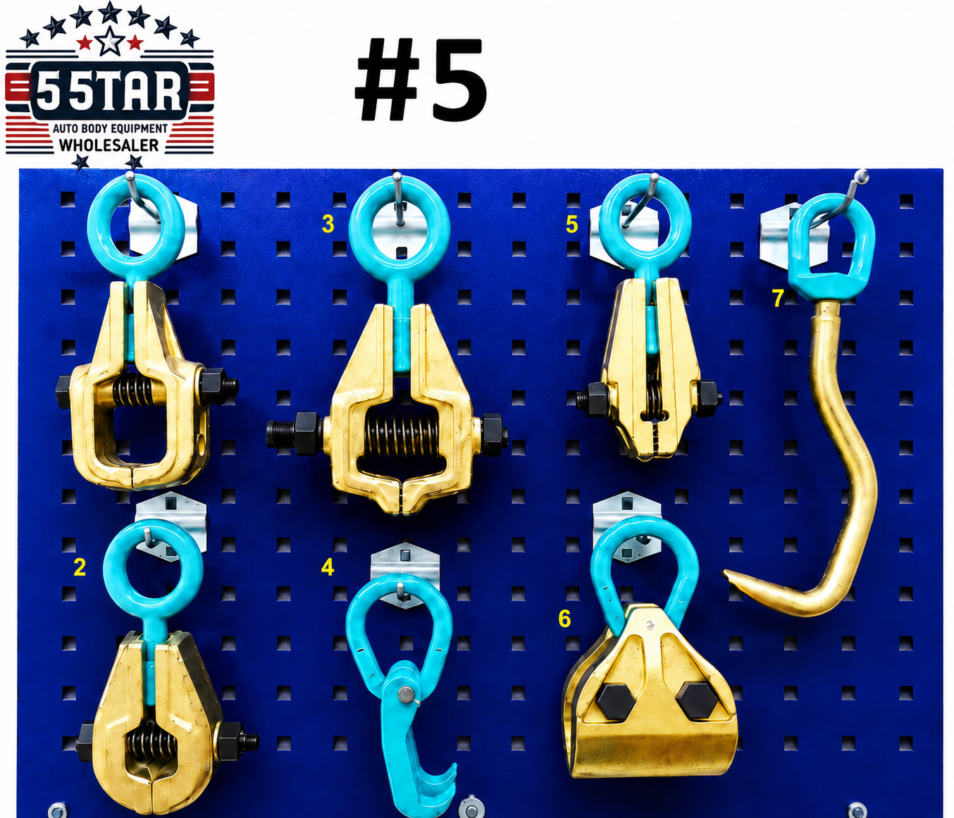 SET#5  HEAVY DUTY AUTO BODY FRAME MACHINE PULLING TOOLS AND CLAMPS SET MEGA PACK