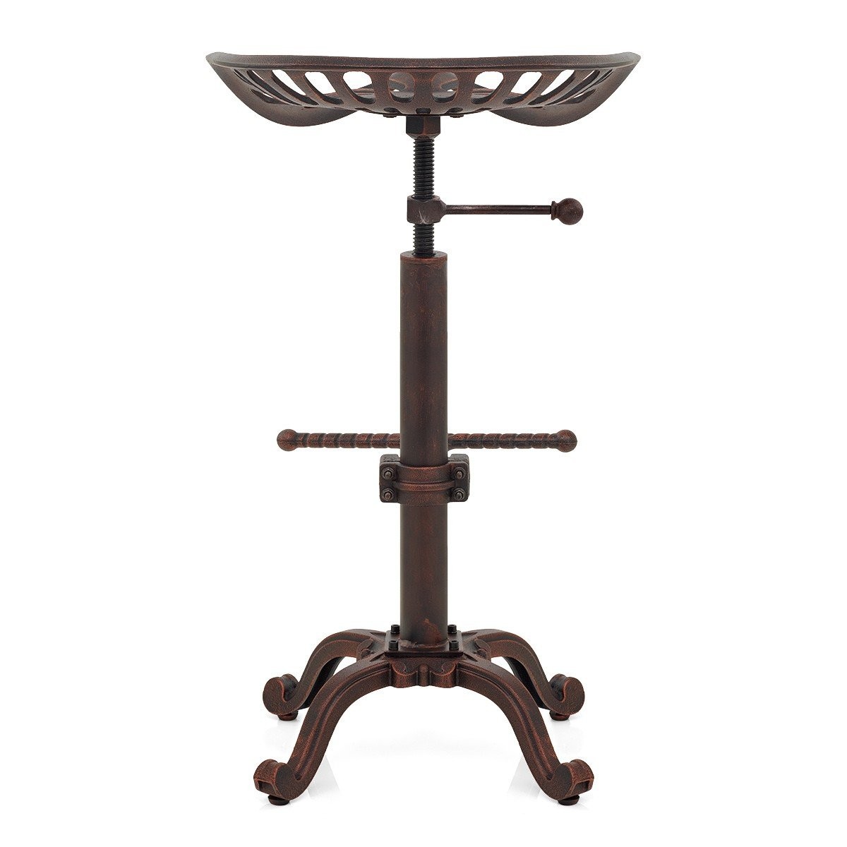 Rustic Industrial Farmhouse Tractor Seat Adjustable Bar Stool Industrial bar ...