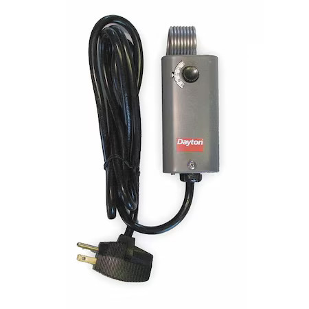 Dayton 2Nnr8 Portable Heating Thermostat W/ 6Ft L Cord, Heat Only, 35 To