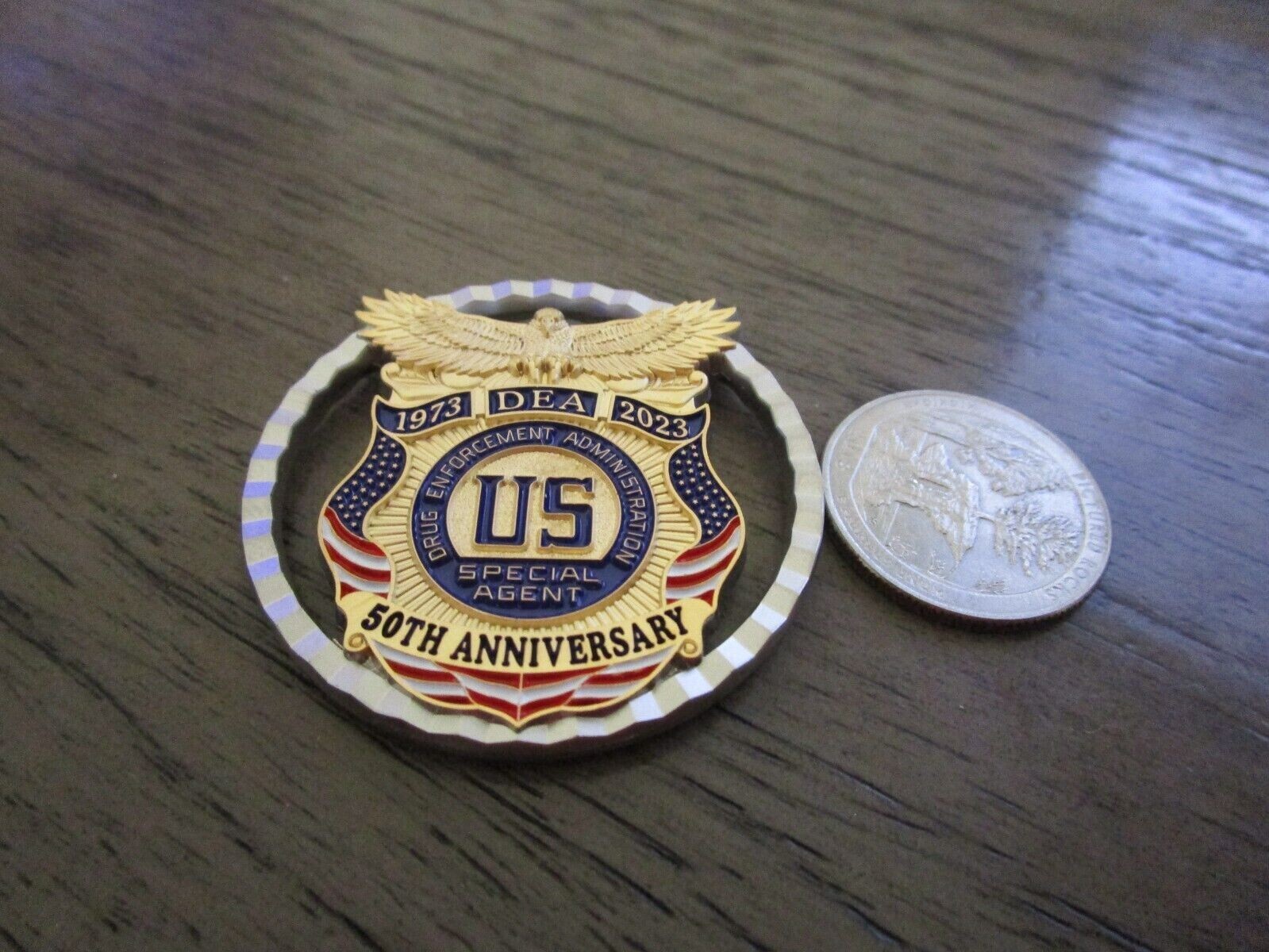 DEA Drug Enforcement Administration 50th Anniversary Challenge Coin #788S