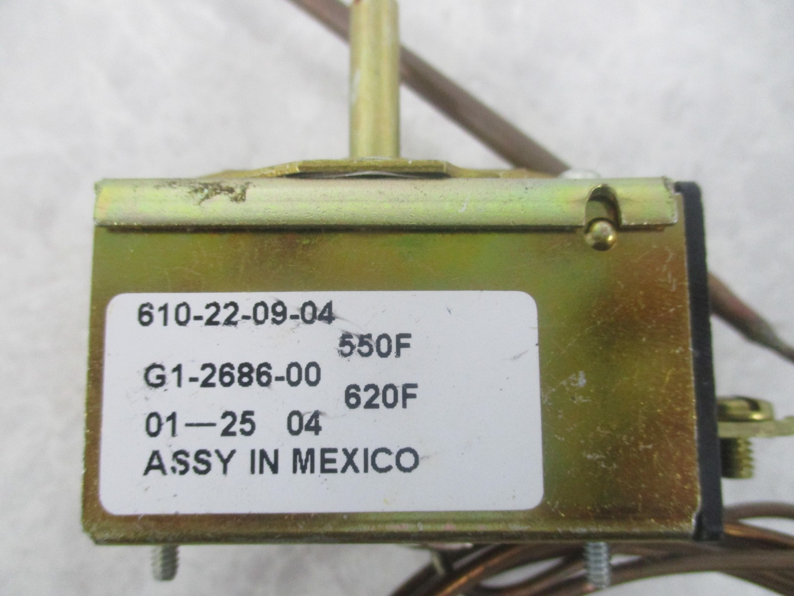 DANCO 610-22-09-04 REFRIGERATION THERMOSTAT CONTROL, XA0579