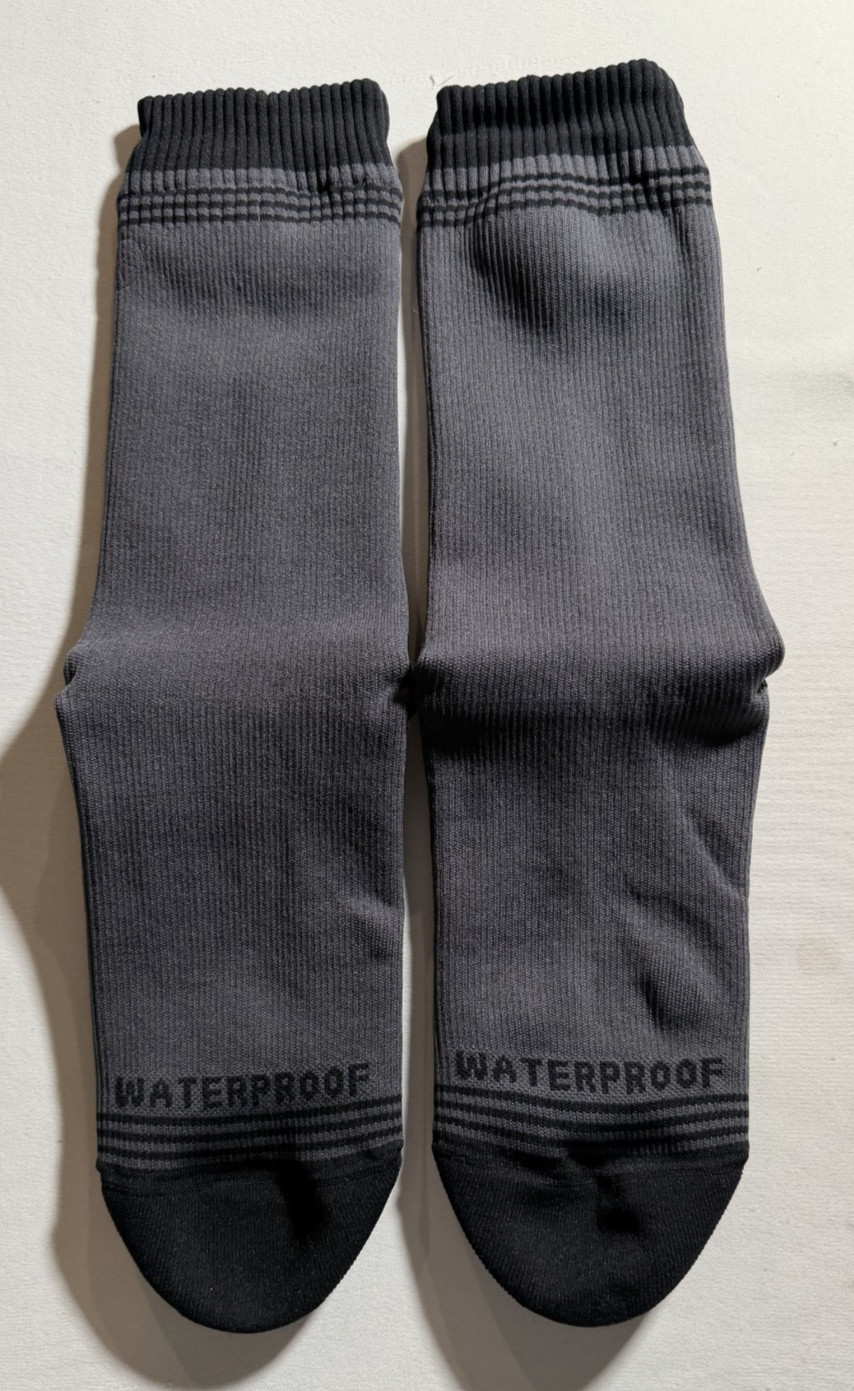 Lightweight Waterproof Crosspoint Classic Socks Grey by Showers Pass L/XL