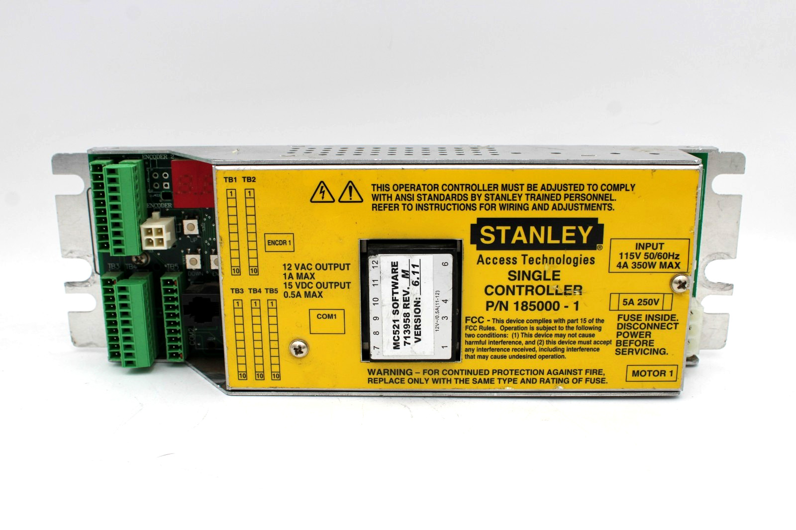 Stanley Access Technologies single controller 185000-1 MC521