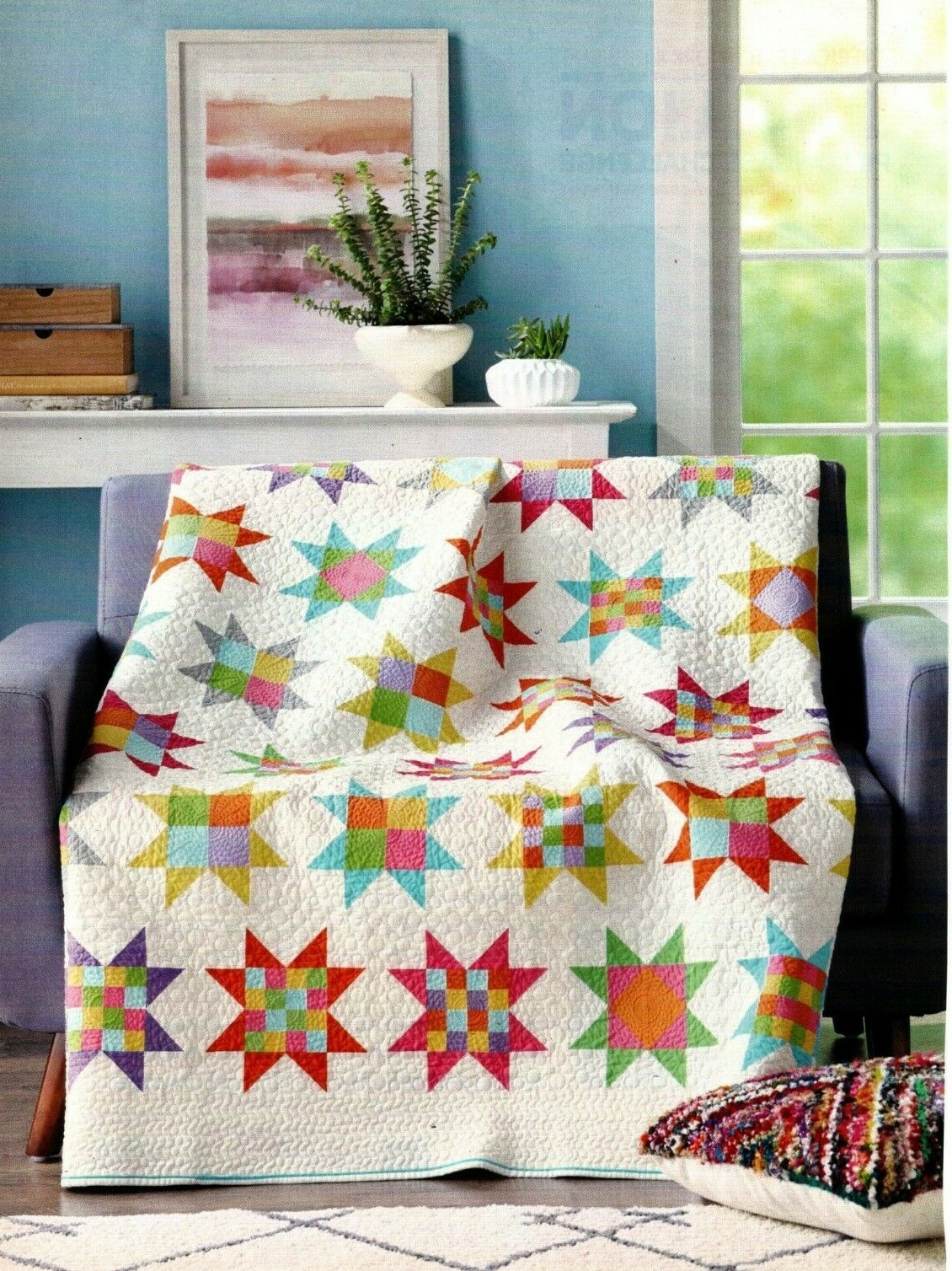 Constellation Quilt Pattern Pieced KK