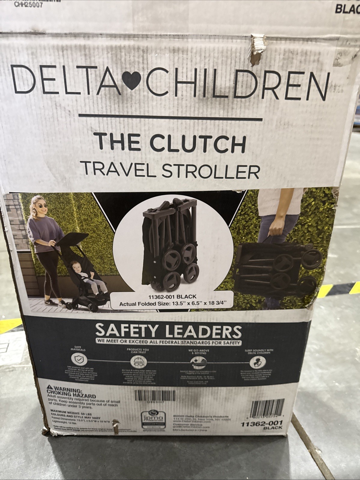 The Clutch Stroller by Delta Children – Lightweight Travel Stroller - Black