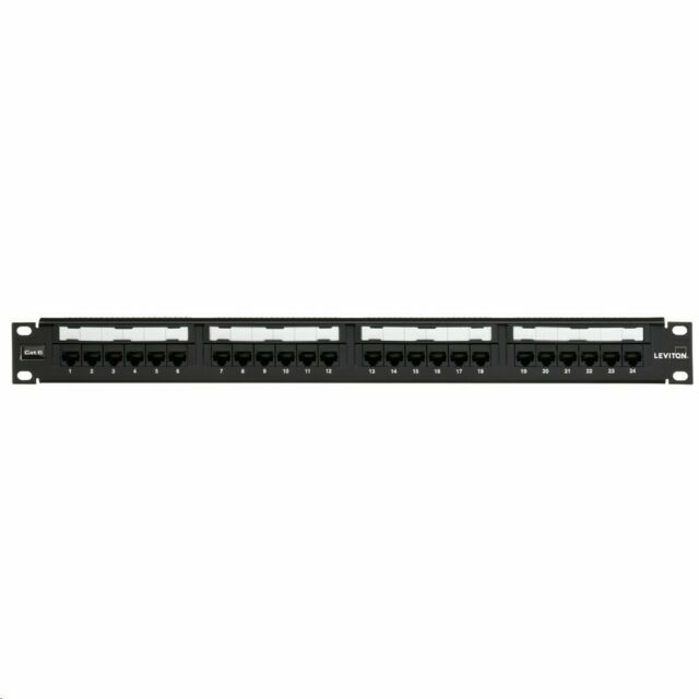 Leviton Universal Patch Panel (69586-U24) Cat 6 110 style, 24 port