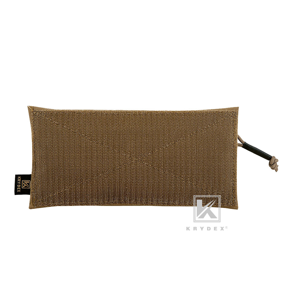 KRYDEX Tactical Front Candy Pouch Zipper Kit Pack Hook Back for Chest Rig Coyote