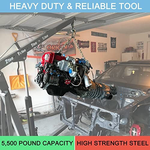 7100 Engine Lifting Bracket Set,5,500 lb Capacity Engine Lift 4 Sets Black