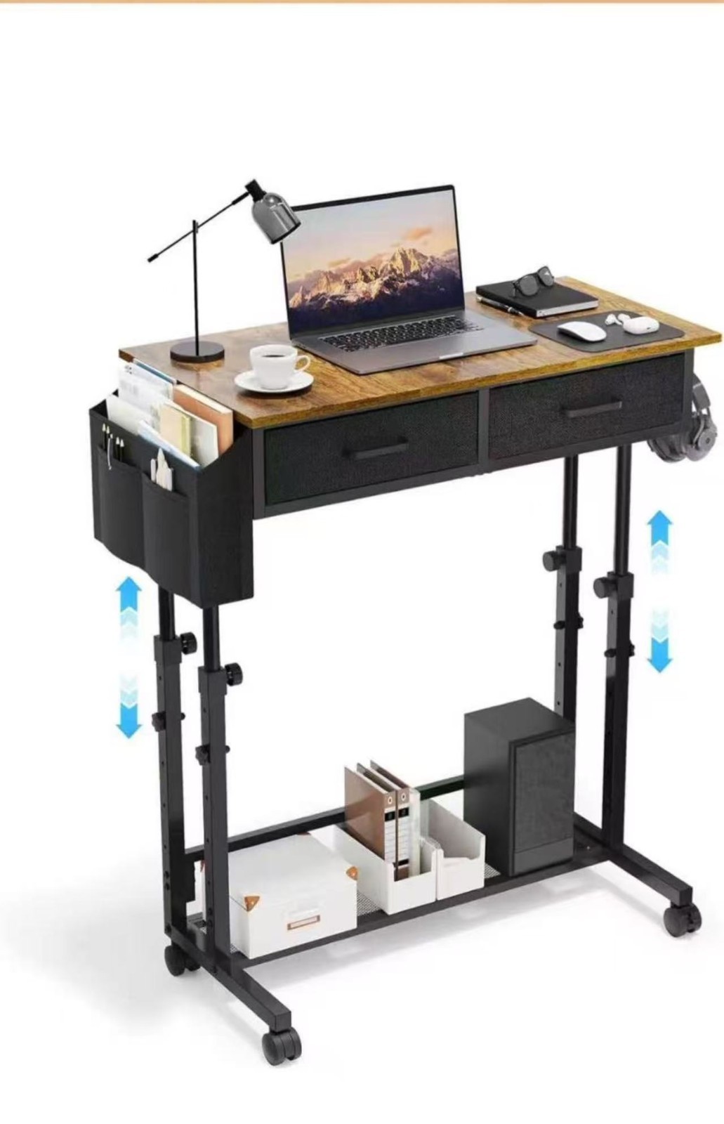 New Small Rolling Standing Desk, 31.41“ x 15.74”