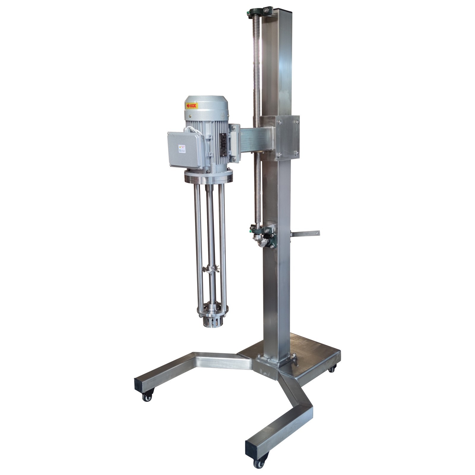 Manual Lifting Bracket Support Frame for High Shear Emulsifier Stainless Steel