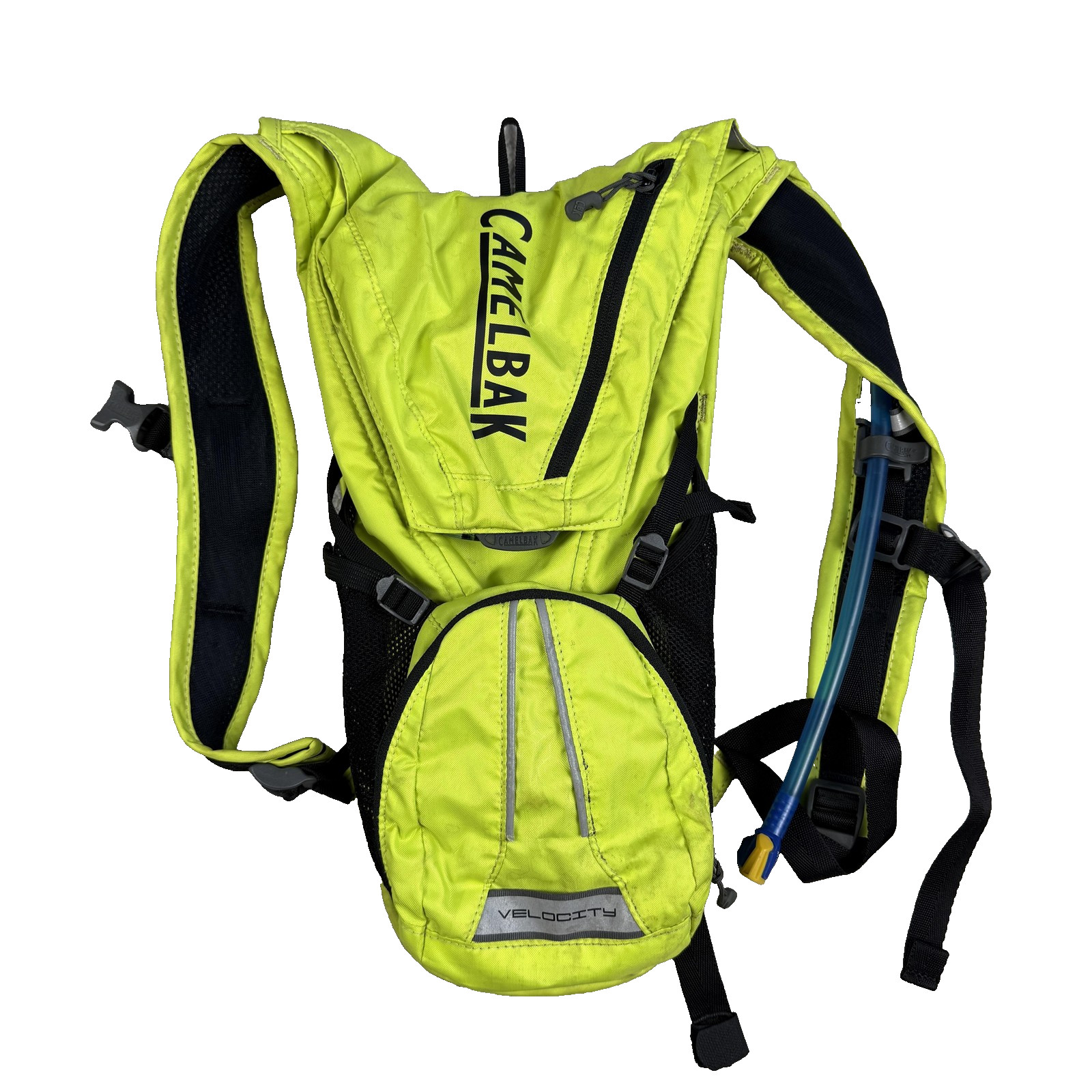 CamelBak Backpack Velocity Hydration Yellow Zip Reservoir Tube Mens Hiking Trail