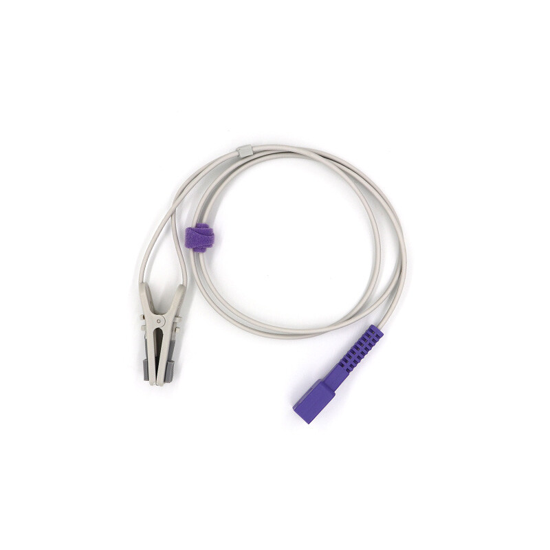Compatible For SpO2 Sensor Ear Clip SpO2 Sensor 1M 9 pins,For Oximeter