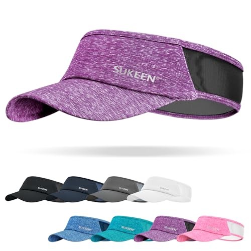 Sports Sun Visor Men Women Lightweight Portable Cooling One Size Purple
