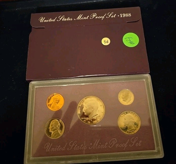 1988 S PROOF Set in Original Box US Mint  (5 Coin Set)