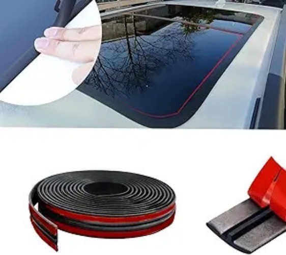 Cuttable 23Ft Sunroof Weather Stripping Seal Trim, 14mm x 7M Veh Size: 14mm/7M