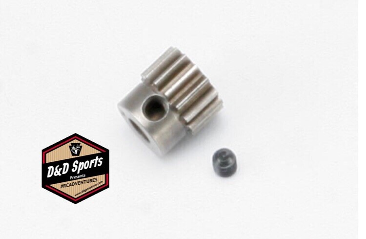Traxxas 5640 - Steel Pinion Gear, 0.8 Metric Pitch, 5mm Shaft, 14T & Set Screw