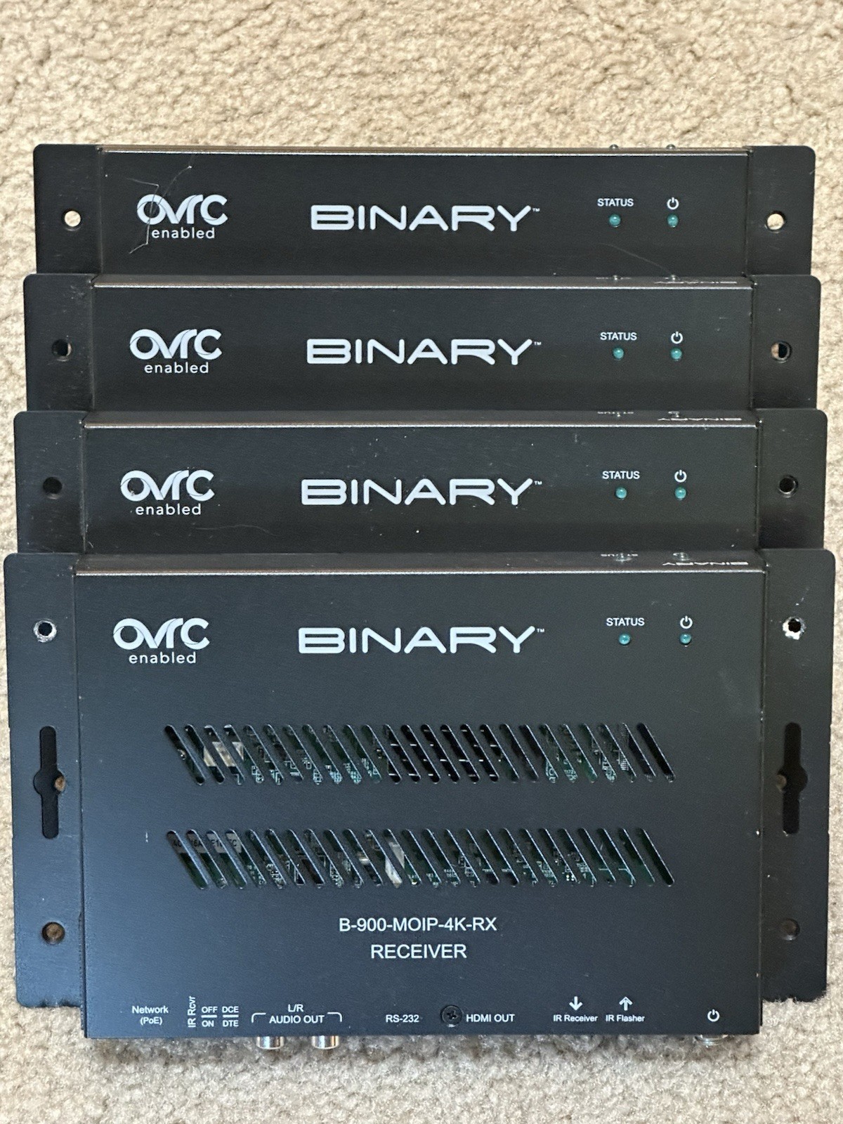 Binary Receiver B-900-MOIP-4K-RX (lot of 4)