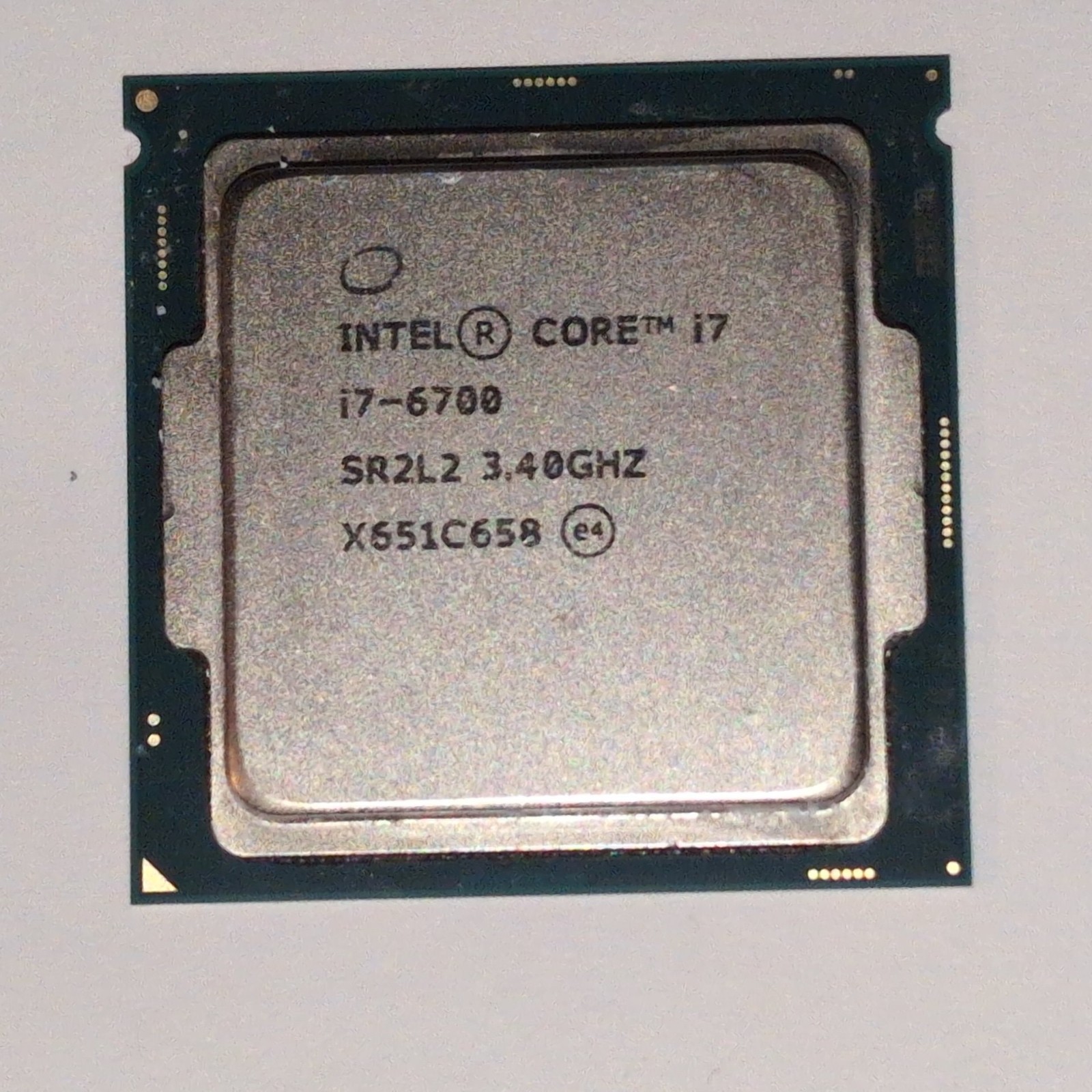 Intel SR2L2 Core i7 6700 LGA 1151 3.4 - 4.0 GHz quad core CPU chip, 8MB L3,  65W