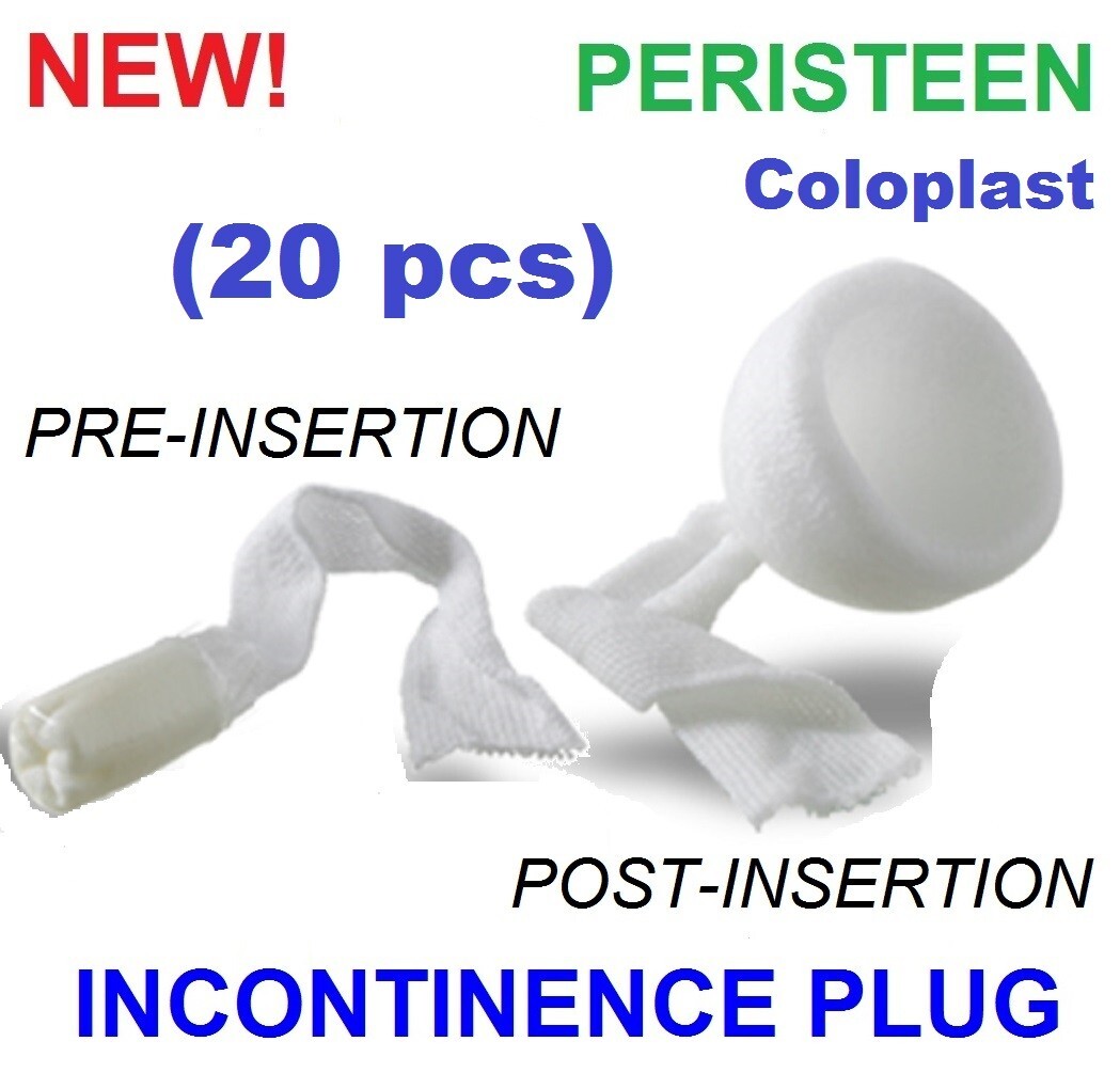 20pc Sealed Coloplast Fecal Incontinence Bowel Leakage Retention Control Inserts