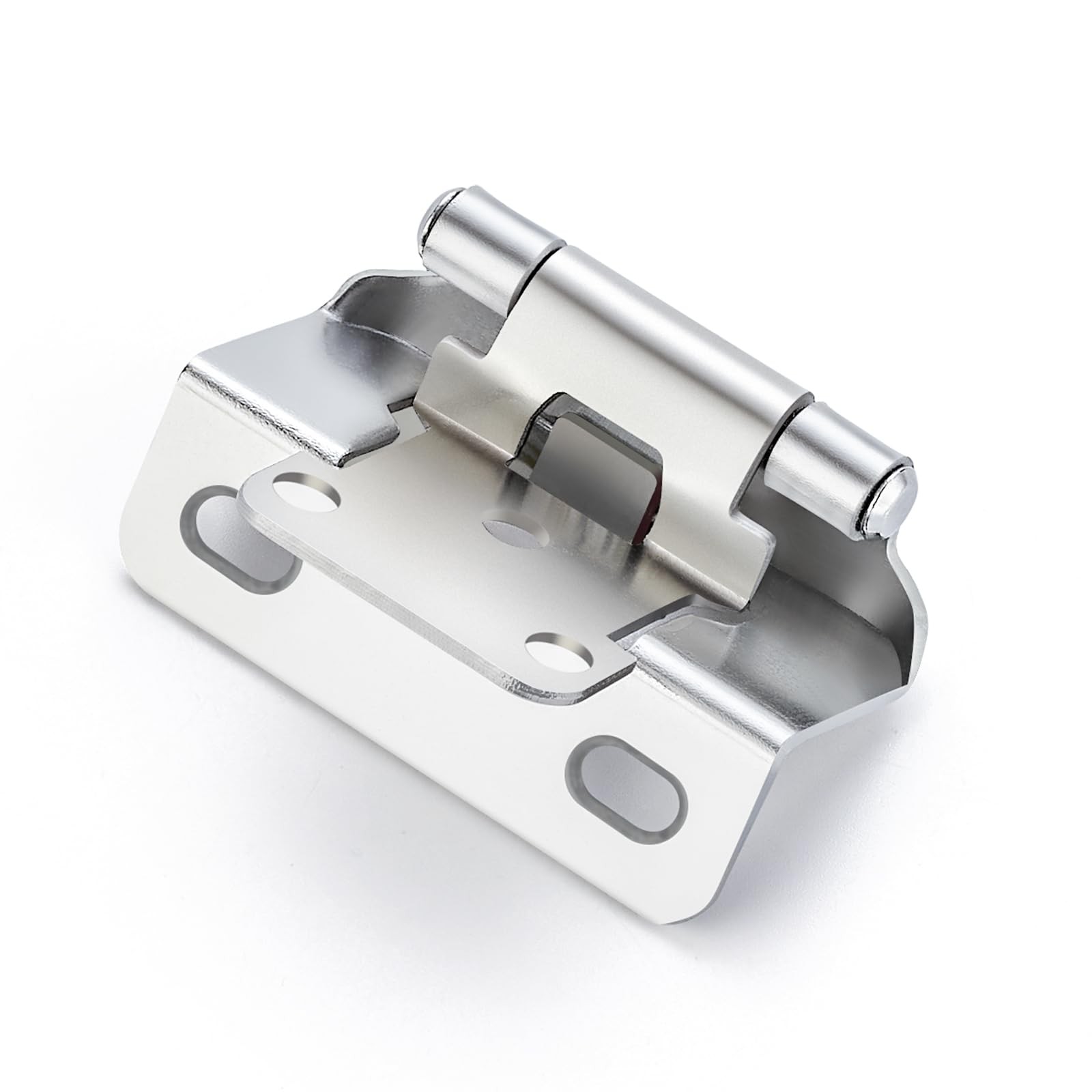 10 Pack 5 Pairs Semi-Overlay 1/2 inch Self-Closing Face Frame Cabinet Hinges
