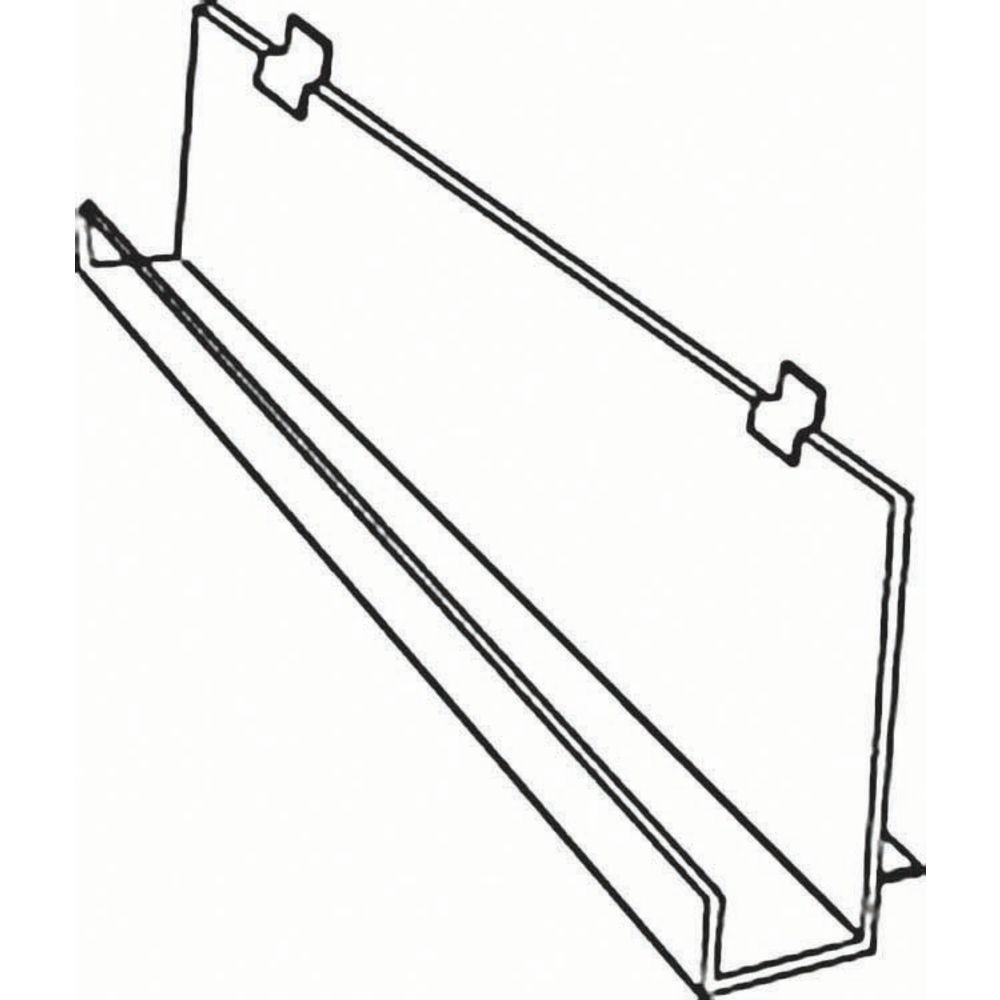 Slatwall Accessory with Front Lip and Tilt, 23 3/4" (W)