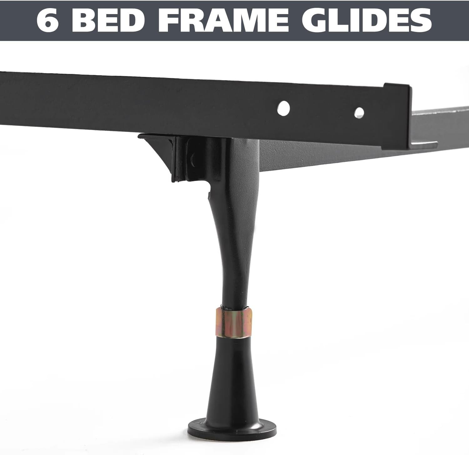 - Plastic Bed Frame Glide Legs - Bed Frame Leg Feet to Replacement Wheels - Set