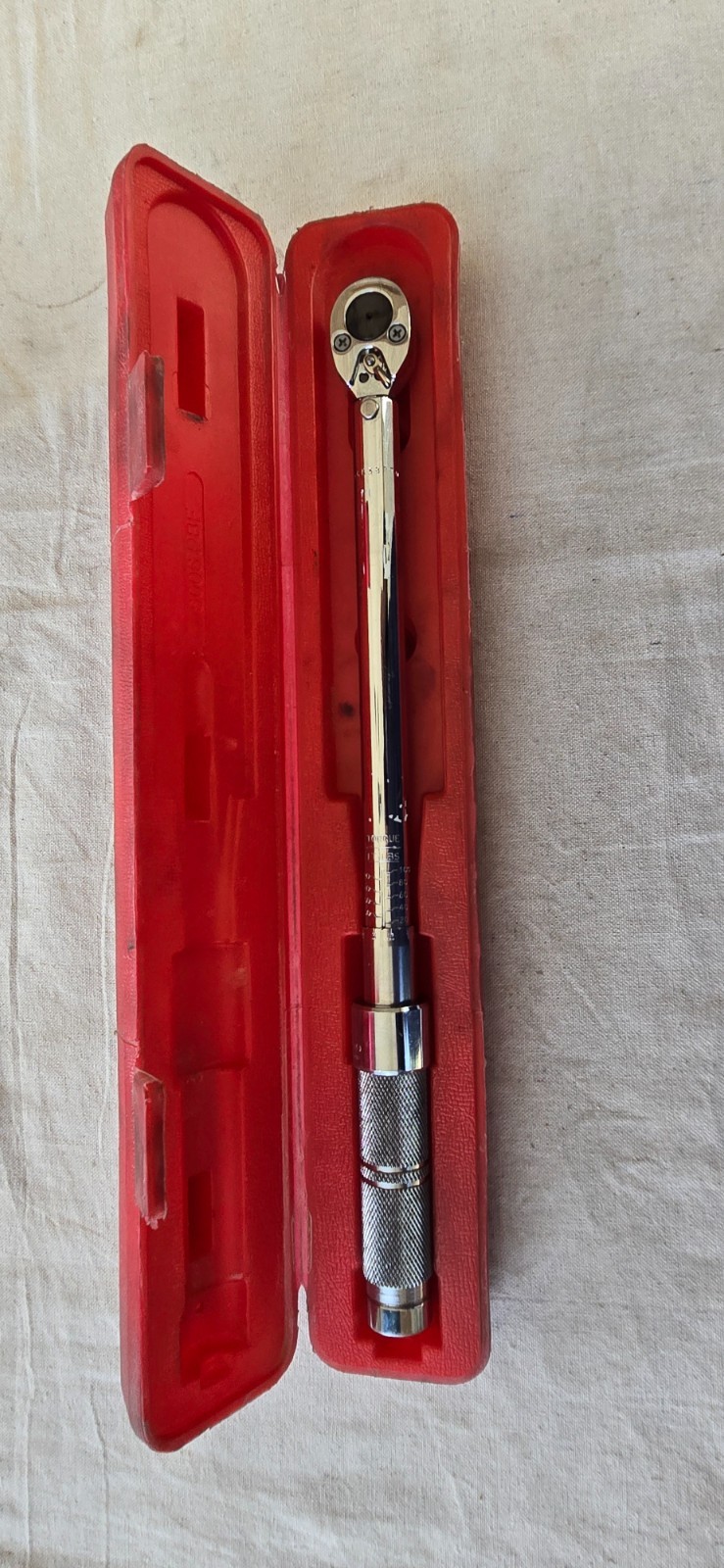 Proto J6012C -3/8" Drive Ratcheting Head Micrometer Torque Wrench - 20-100 Ft-Lb