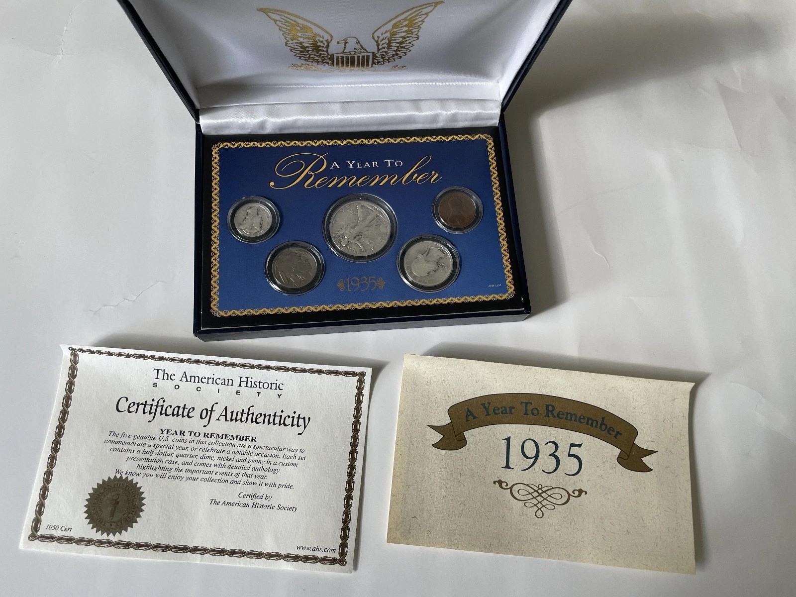 US Mint 1936 Coin Collection 'A Year To Remember' In Box w/ COA