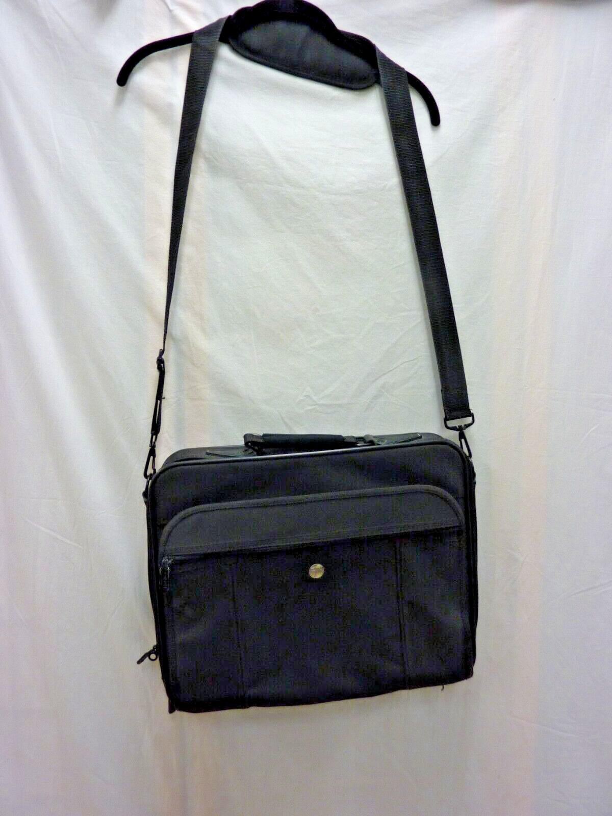 TARGUS BLACK LAPTOP BRIEFCASE BAG W/SHOULDER STRAP 16 X 13 X 4