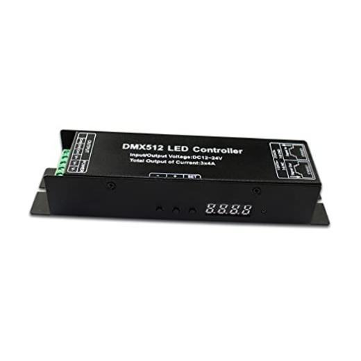 DMX512 LED Controller 3 Channel DMX Decoder with RDM Digital Display, DMX to