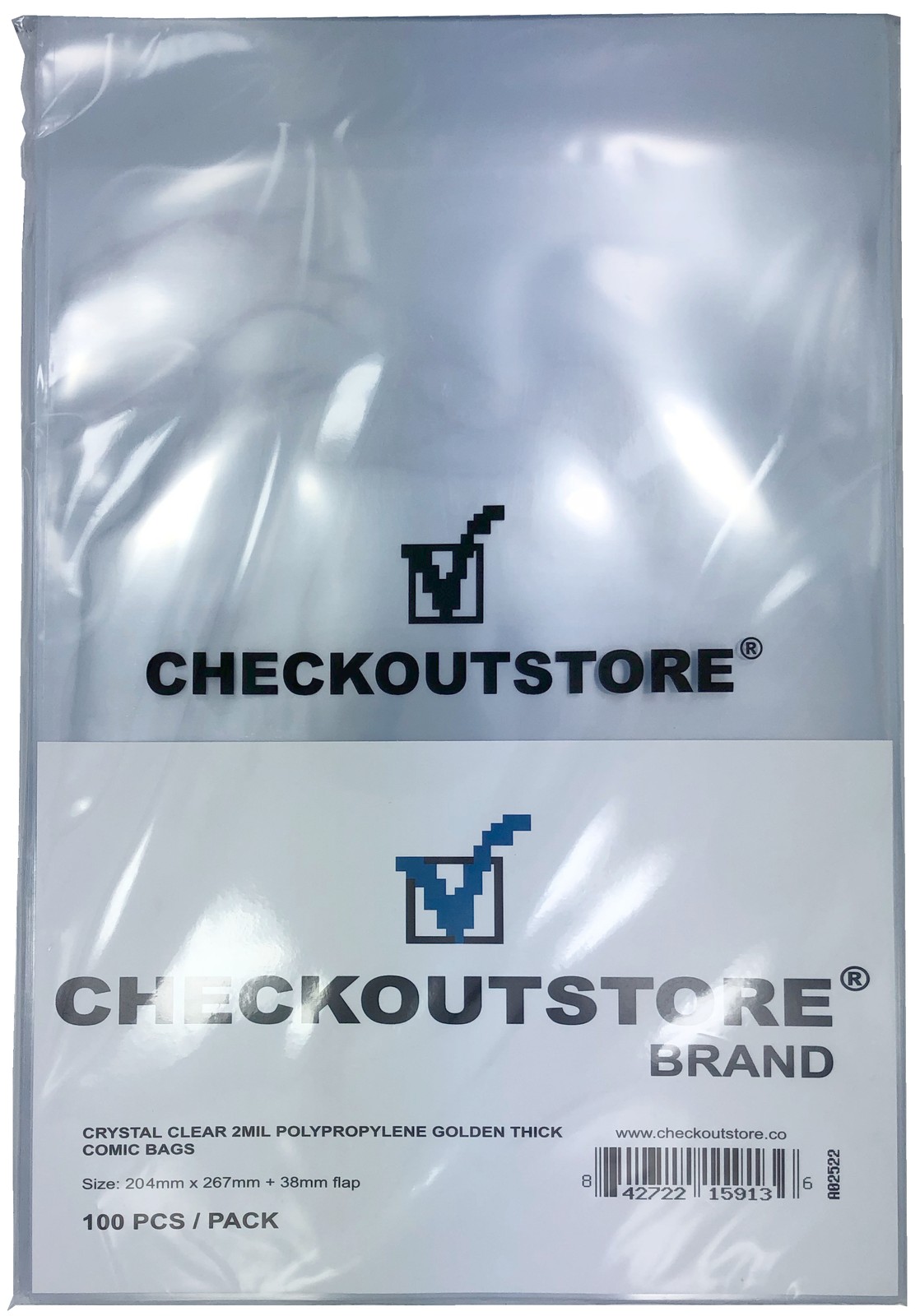 CheckOutStore Crystal Clear Golden Age Thick Comic Book Bags