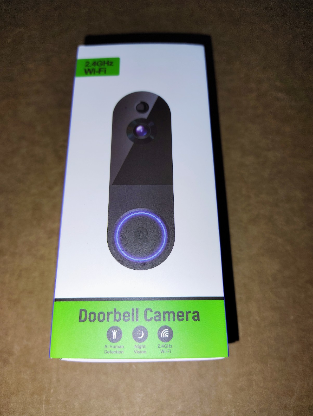 AI Night Vision 2.4 GHz Wi Fi Two Way Talk Wide Angle Door Bell Camera New