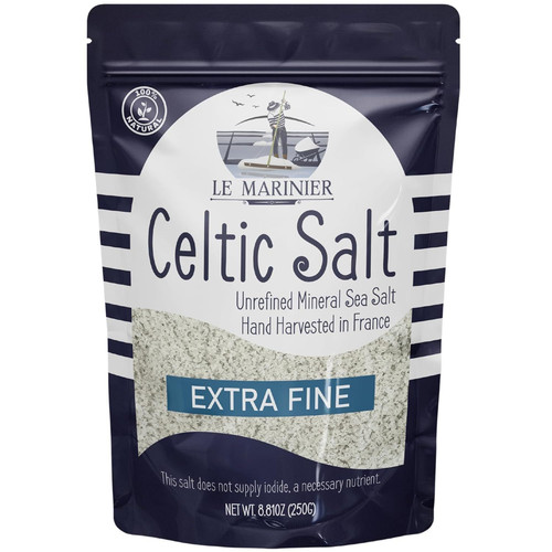 Le Marinier French Sea Salt Extra Fine, 8.81oz – 0.6lb. Mineral Rich,...