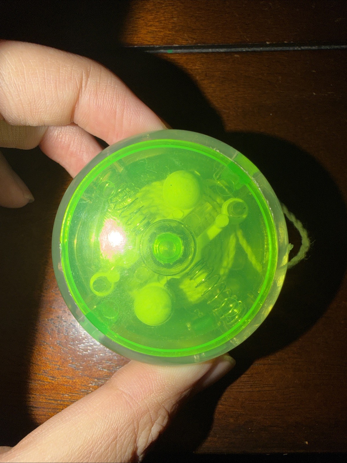 Vintage Clear Lime Green Yo Yo