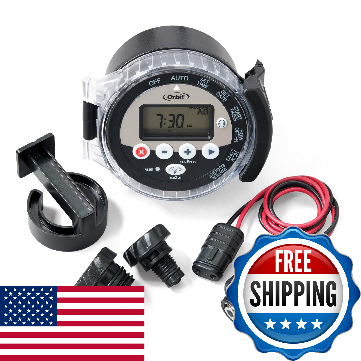 Orbit 57865 Outdoor Battery-Powered Water Sprinkler Controller