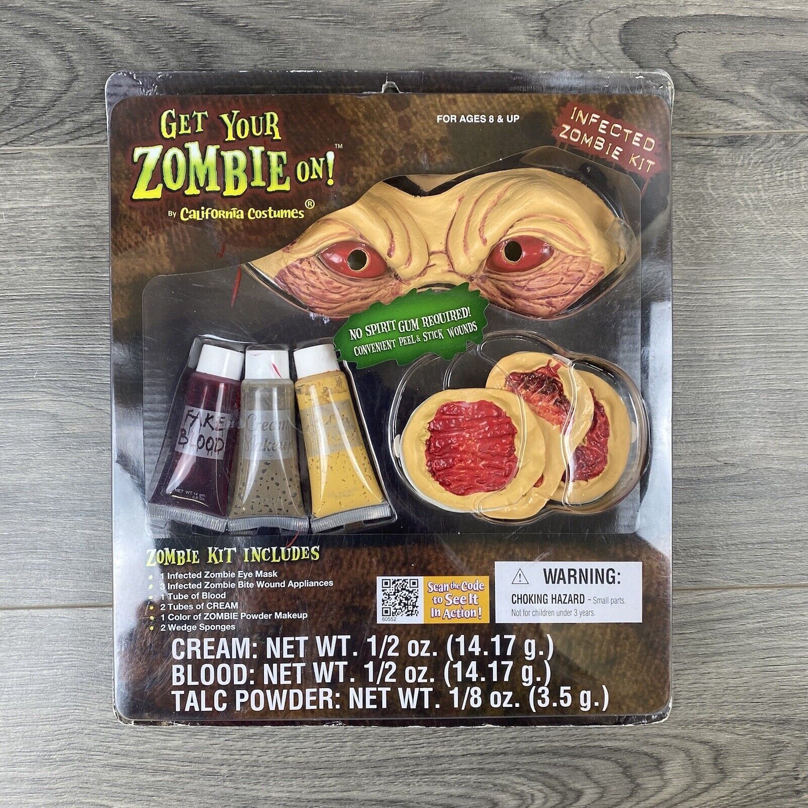 Get Your Zombie On! Infected Zombie Makeup Kit California Costumes Halloween