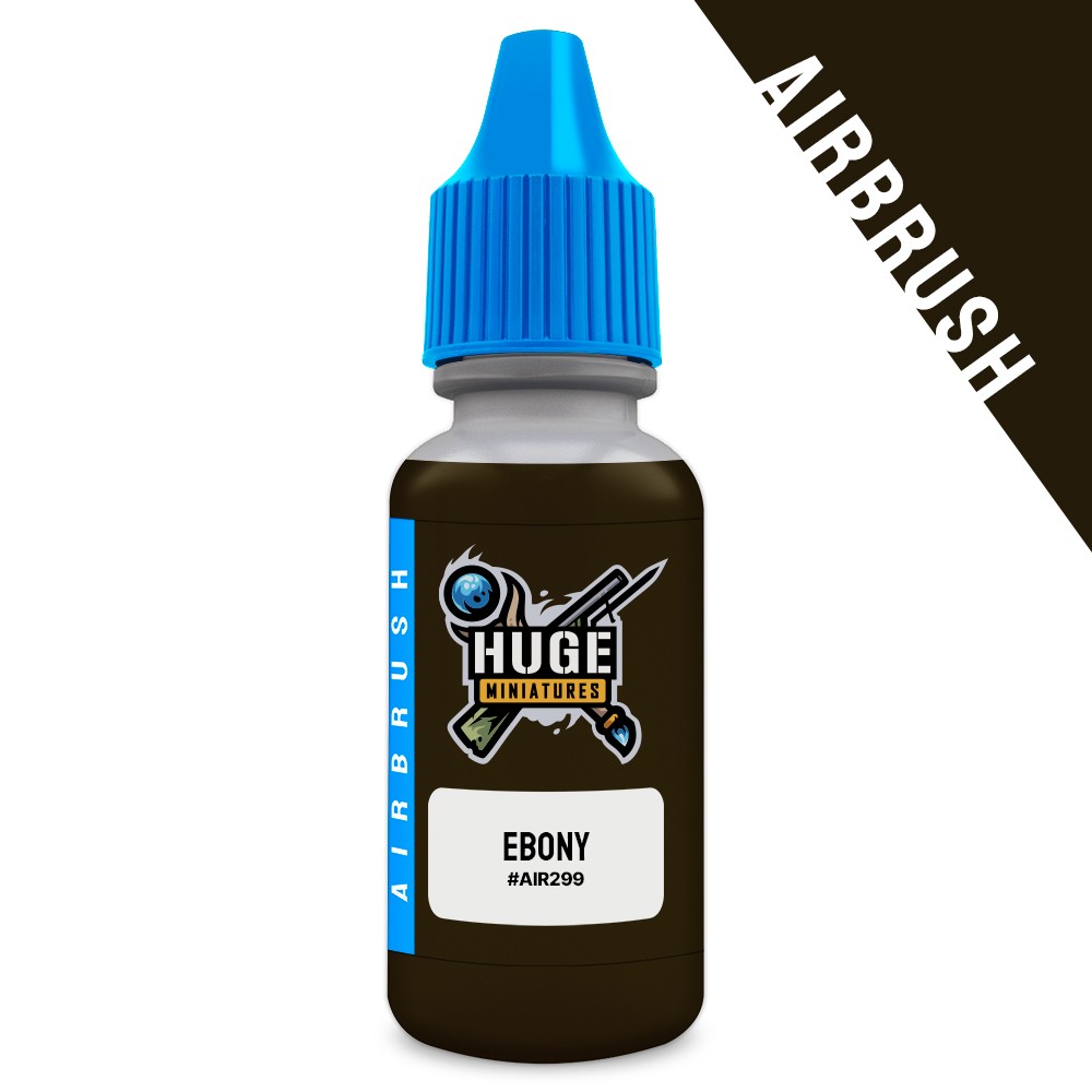 Huge Miniatures Airbrush Paint, Ebony Acrylic Model Color – 17ml Bottle