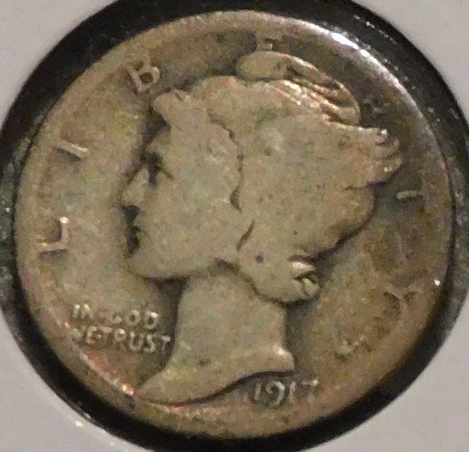 Silver Dime - Mercury - 1917 [03]