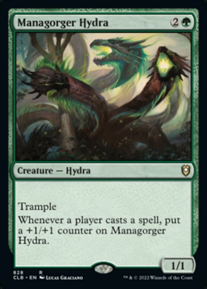 x1 Managorger Hydra - Deck Exclusive R MTG Commander Legends: Battle for Baldur'