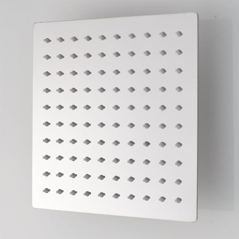 Cabilock 4 Inch Square Rainfall Shower Head High Size 1x2pcs, Silverx2pcs