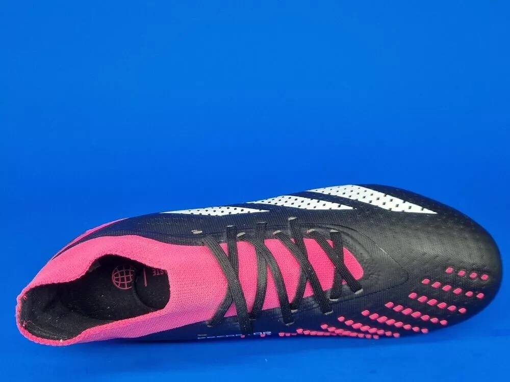 Adidas Predator Accuracy.2 Fg Soccer Cleats Men's black GW4586 Sz 8.5 US