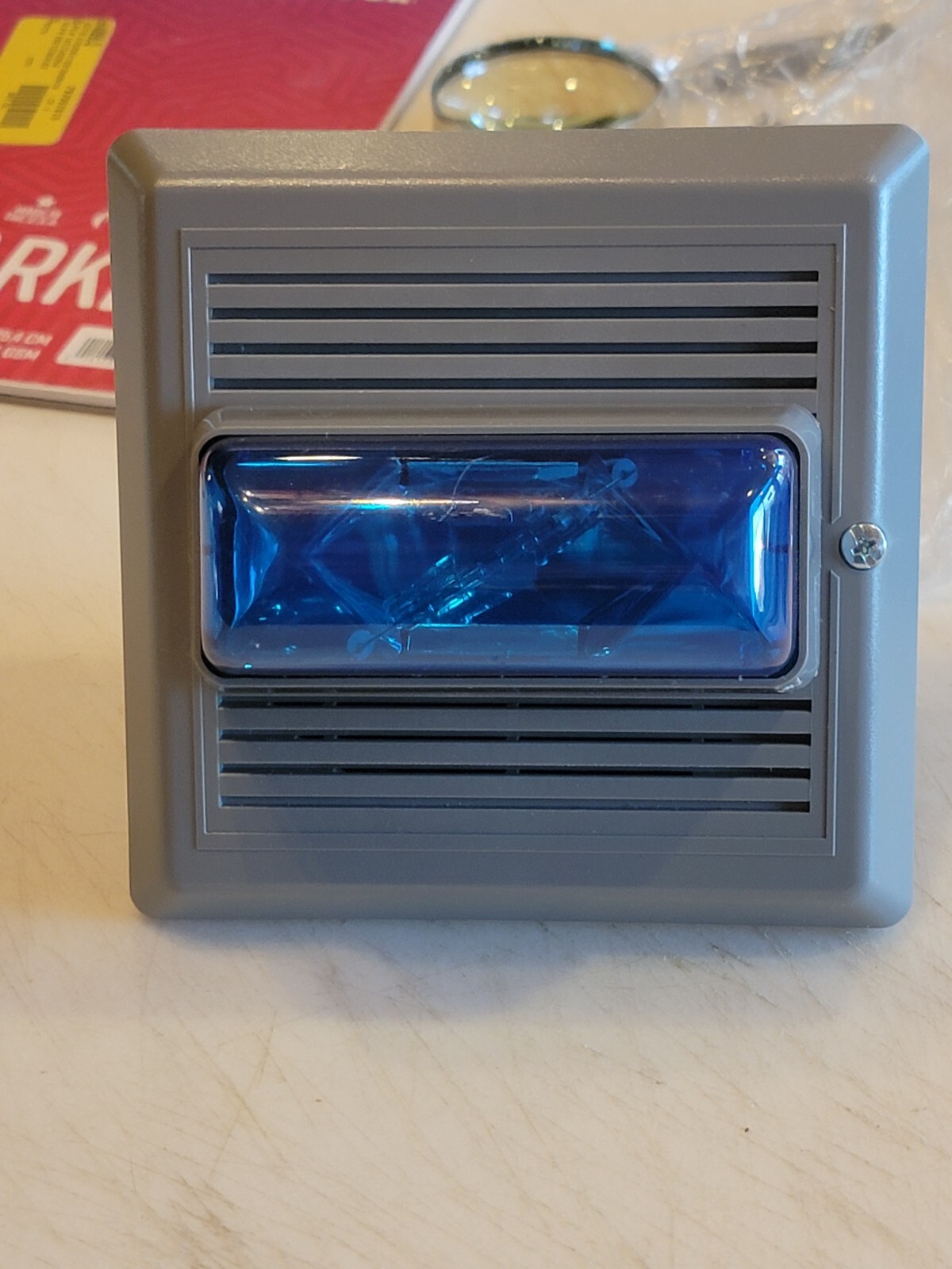 Edwards Signaling 868Strb-N5 Horn Strobe,Blue,5-1/2 In. H,120Vac