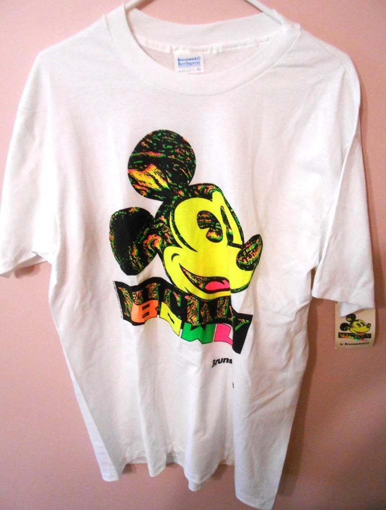 Mickey Mouse Walt Disney Brunswick Bowing Ball Shirt Adult Size XL NOS Vintage