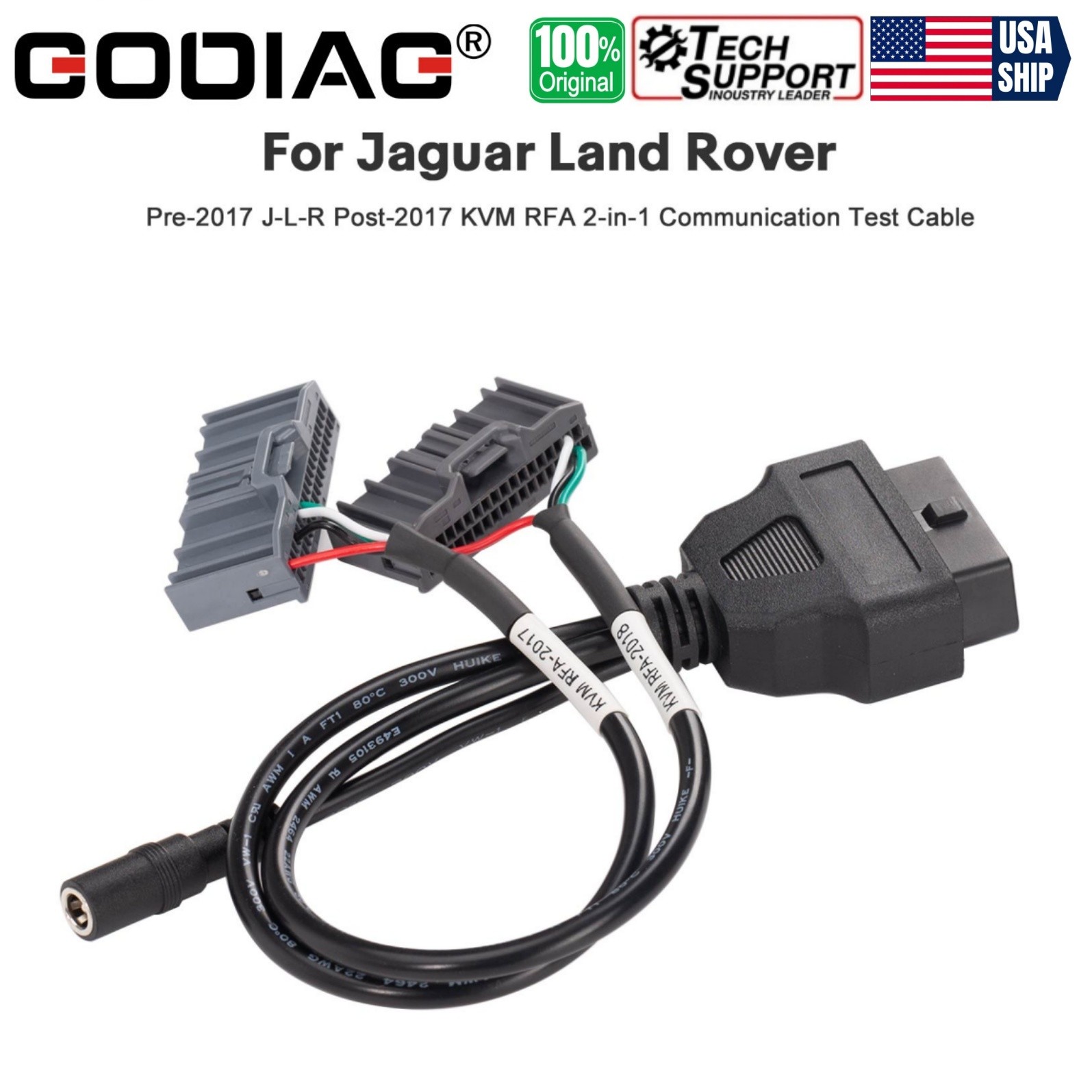 GODIAG 2-in-1 Test Cable for Jaguar Land Rover KVM RFA-2017 RFA-2018 2018-2025