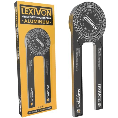 Aluminum | 7-Inch Rust Proof Angle Finder 7 Inch Miter Saw Protractor