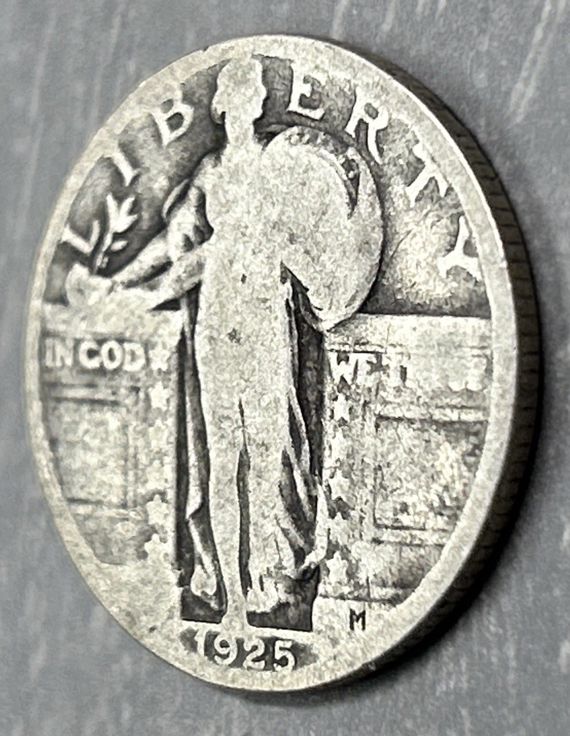 1925-P Standing Liberty 25c Quarter 90% Silver